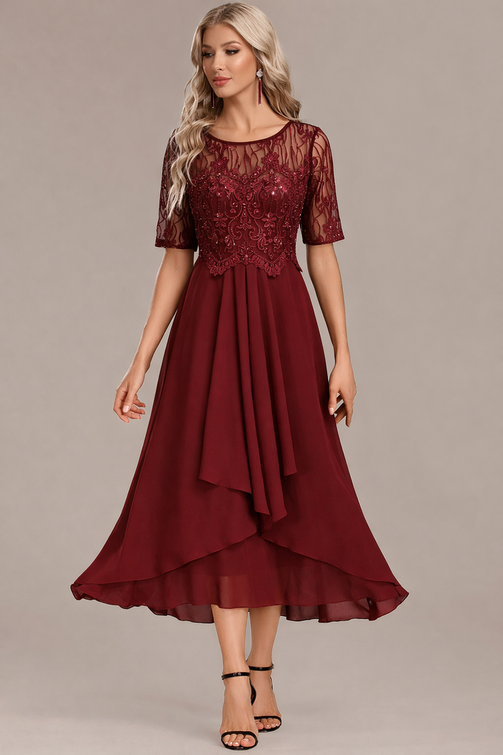 Sophie™ | Lace Short Sleeve Dress