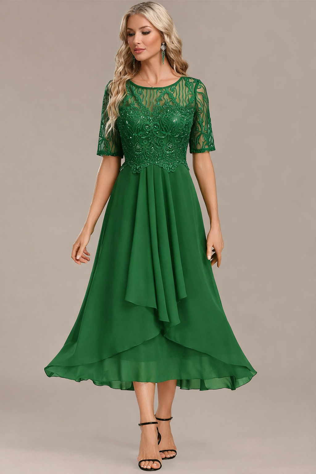 Sophie™ | Lace Short Sleeve Dress