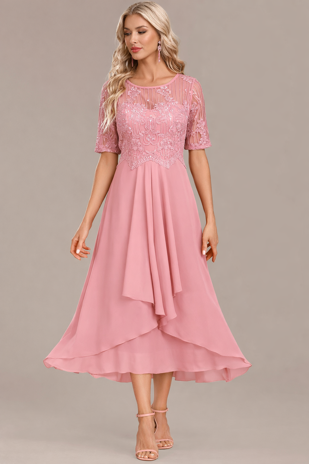Sophie™ | Lace Short Sleeve Dress