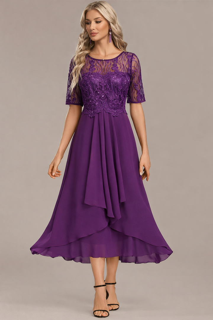 Sophie™ | Lace Short Sleeve Dress