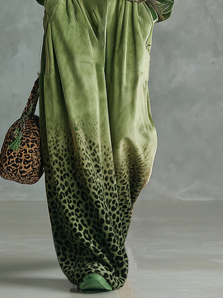 Megan™ | Velvet Top And Wide-leg Pants Set