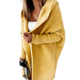 Taylor - Mid-Length Cardigan with Contrast Stitching