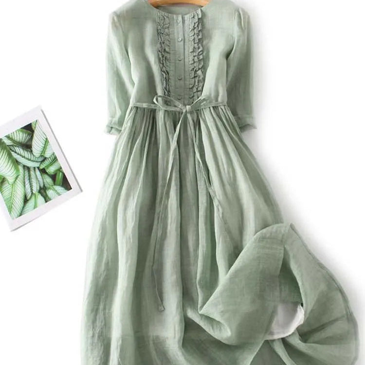 Isabella™ | Linen Maxi Dress