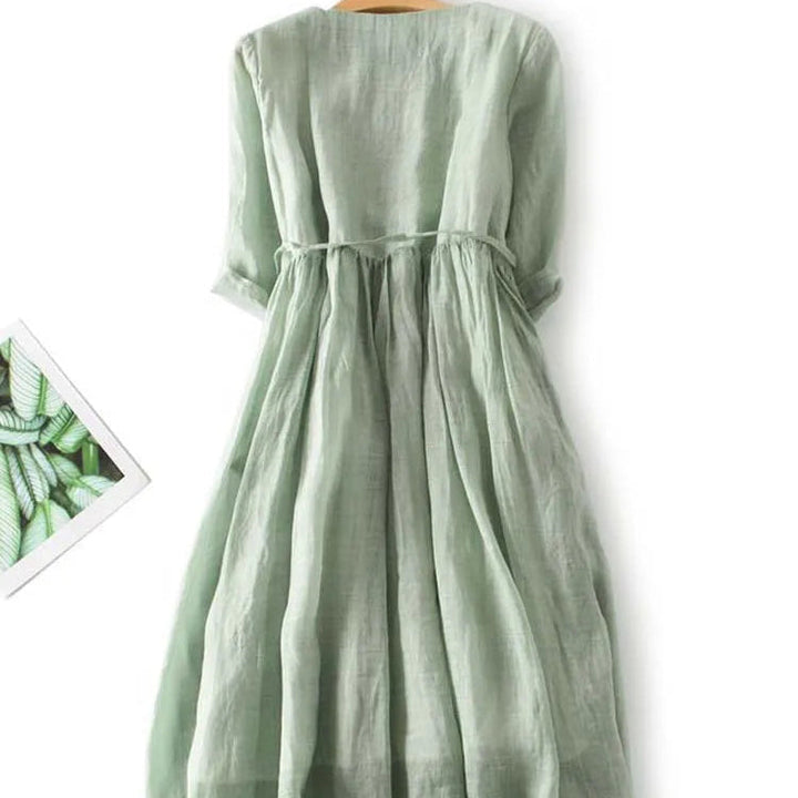 Isabella™ | Linen Maxi Dress