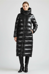 Women’s Hooded Jacket with Full Zip and Quilted Surface