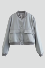 Women’s Jacket with Button Closure and Pockets