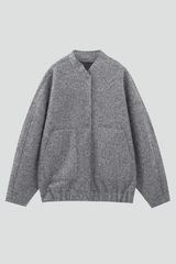 Women’s Jacket with Open Front and Patch Pockets