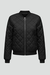 Women’s Jacket with Quilted Surface and Zip Closure