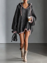 Emily™ | Loose-Fitting Hooded Mini Dress
