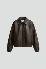 Women’s Short Jacket with Zip Closure and Elasticated Cuffs
