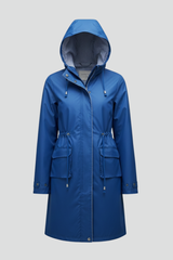 Women’s Trench Coat with Hood and Zip