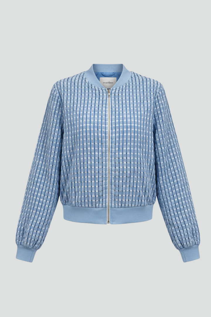Women’s Zip Jacket with Zipper and Ribbed Cuffs
