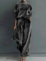 Rachel™ | Turtleneck Velvet Suit