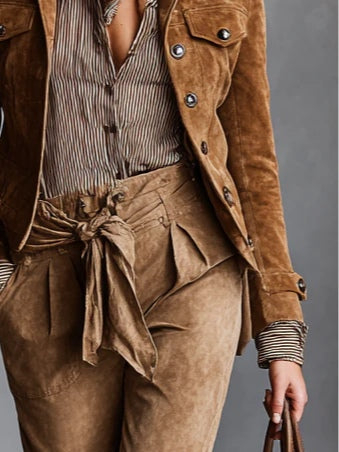 Jessica™ | Cropped Suede Jacket