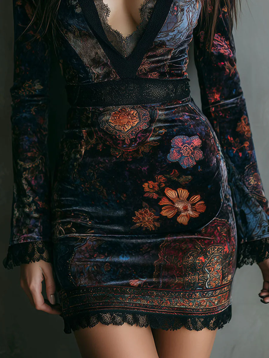 Chloe™ | Floral Print Mini Dress