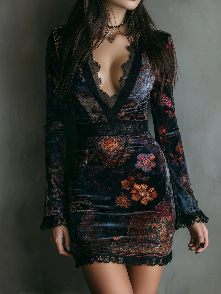 Chloe™ | Floral Print Mini Dress