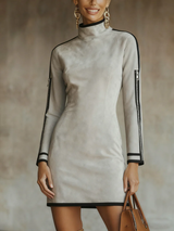 Mia™ | High-neck Zip-up Mini Dress