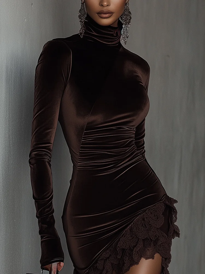 Isabella™ | Turtleneck Mini Dress