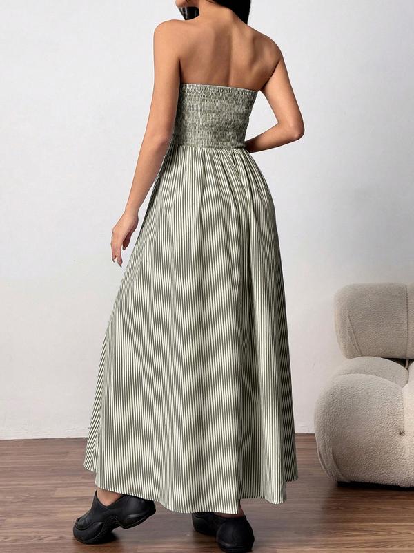 Emma™ | Striped Strapless Maxi Dress