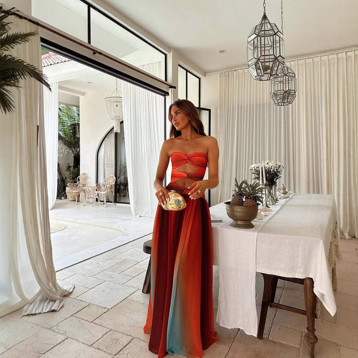 Alina™ | Strapless Maxi Dress