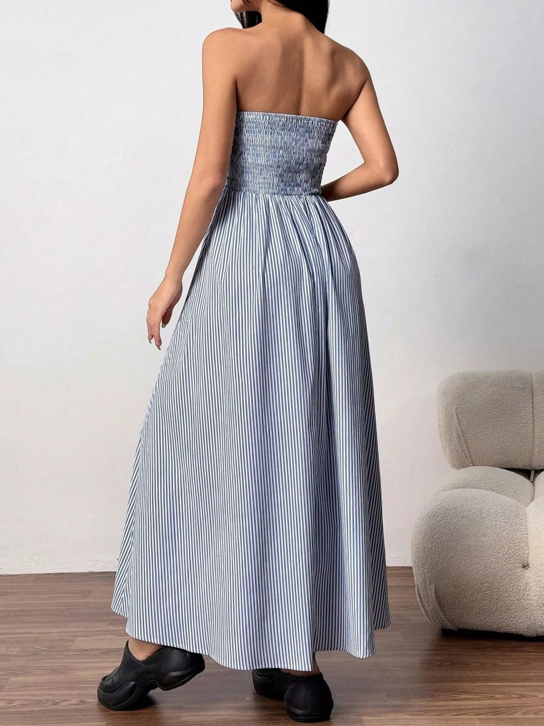 Emma™ | Striped Strapless Maxi Dress