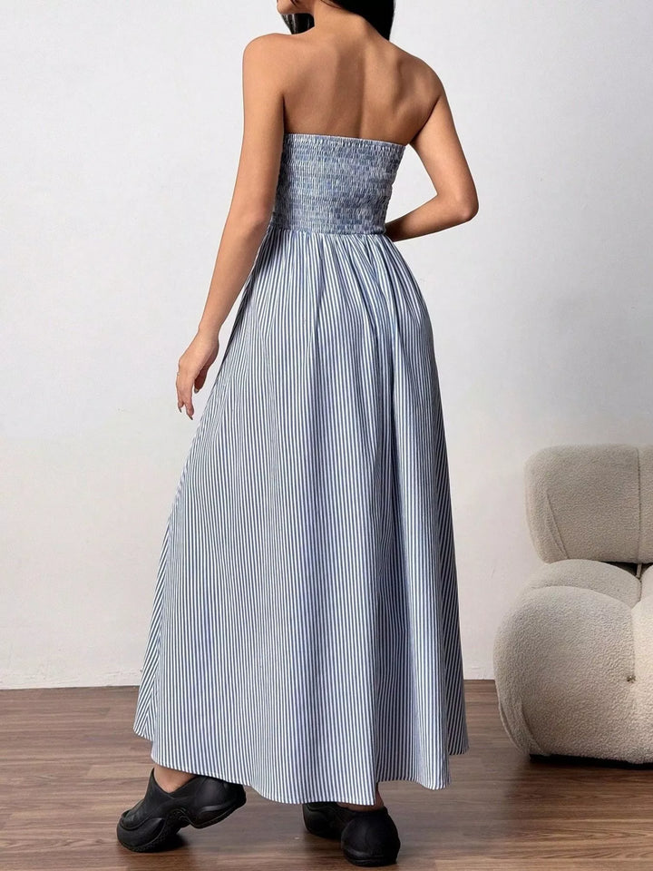 Emma™ | Striped Strapless Maxi Dress