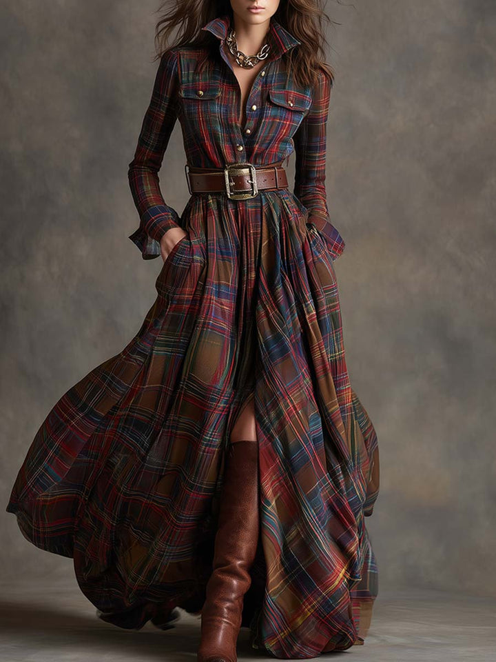 Mireline™ | Classic Button-Up Shirt Dress