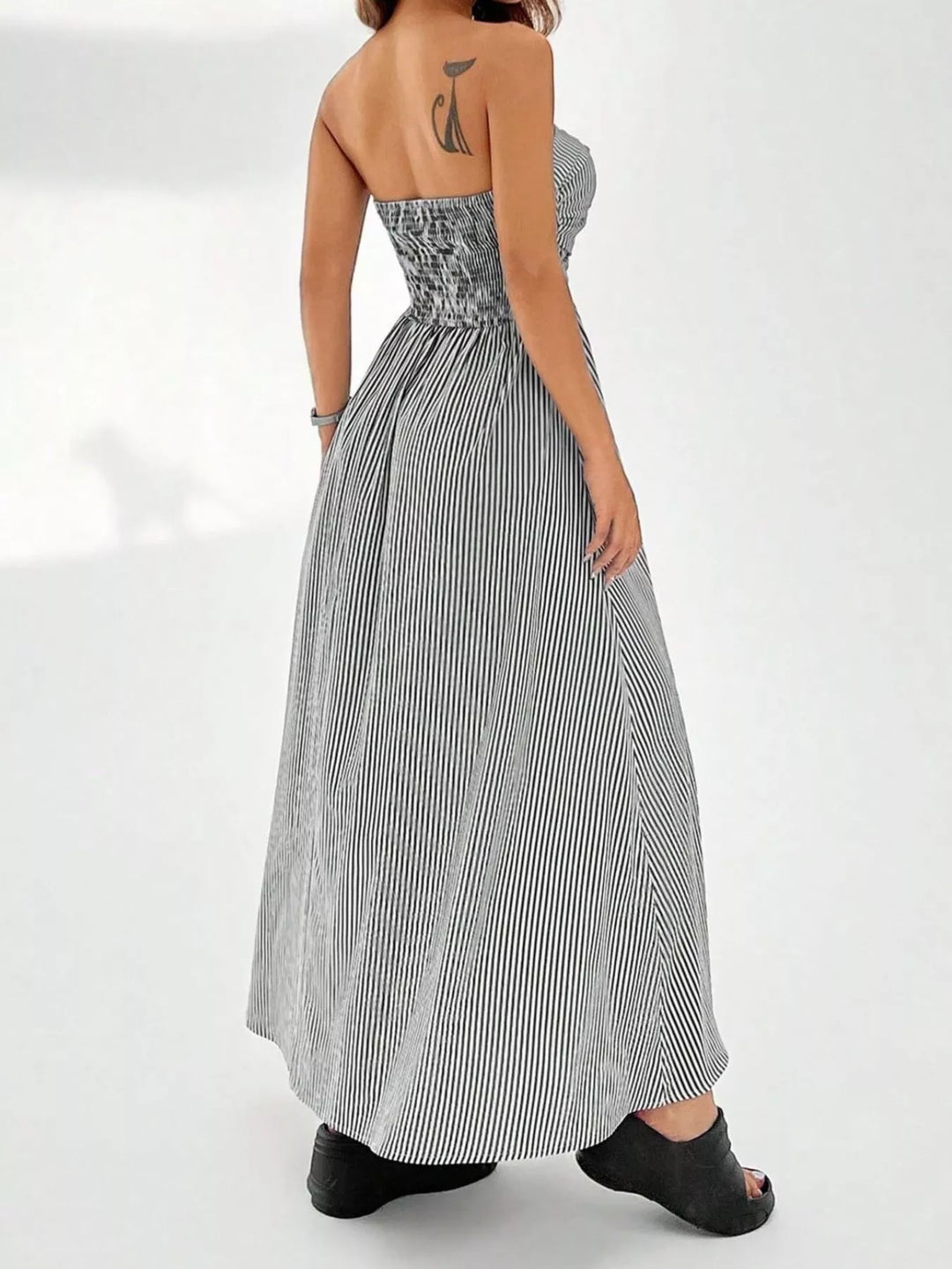 Emma™ | Striped Strapless Maxi Dress