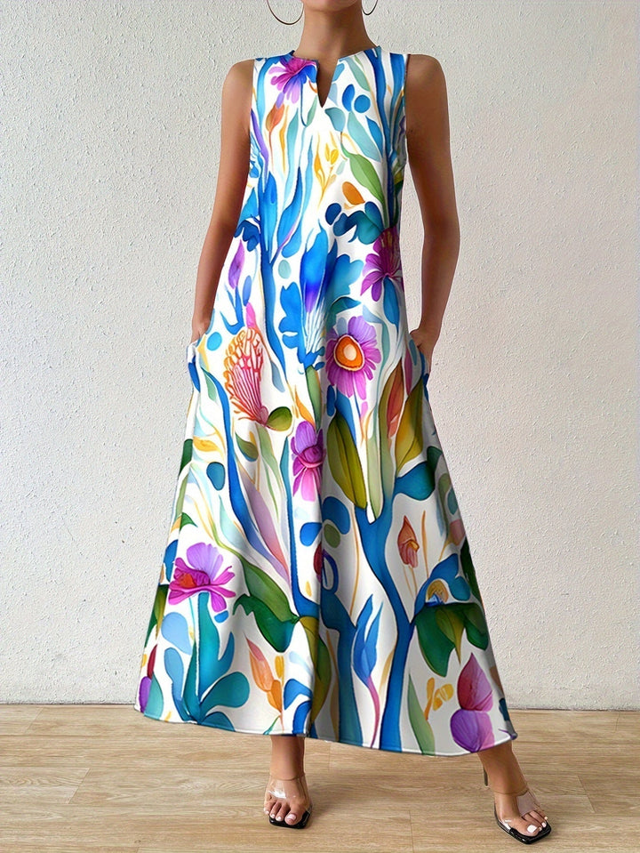 Lila™ | Blooming Print Maxi Dress