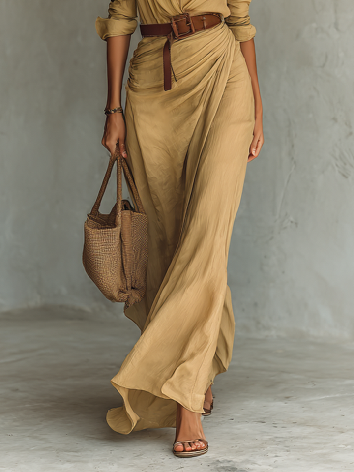 Emily™ | Belted Maxi Dress