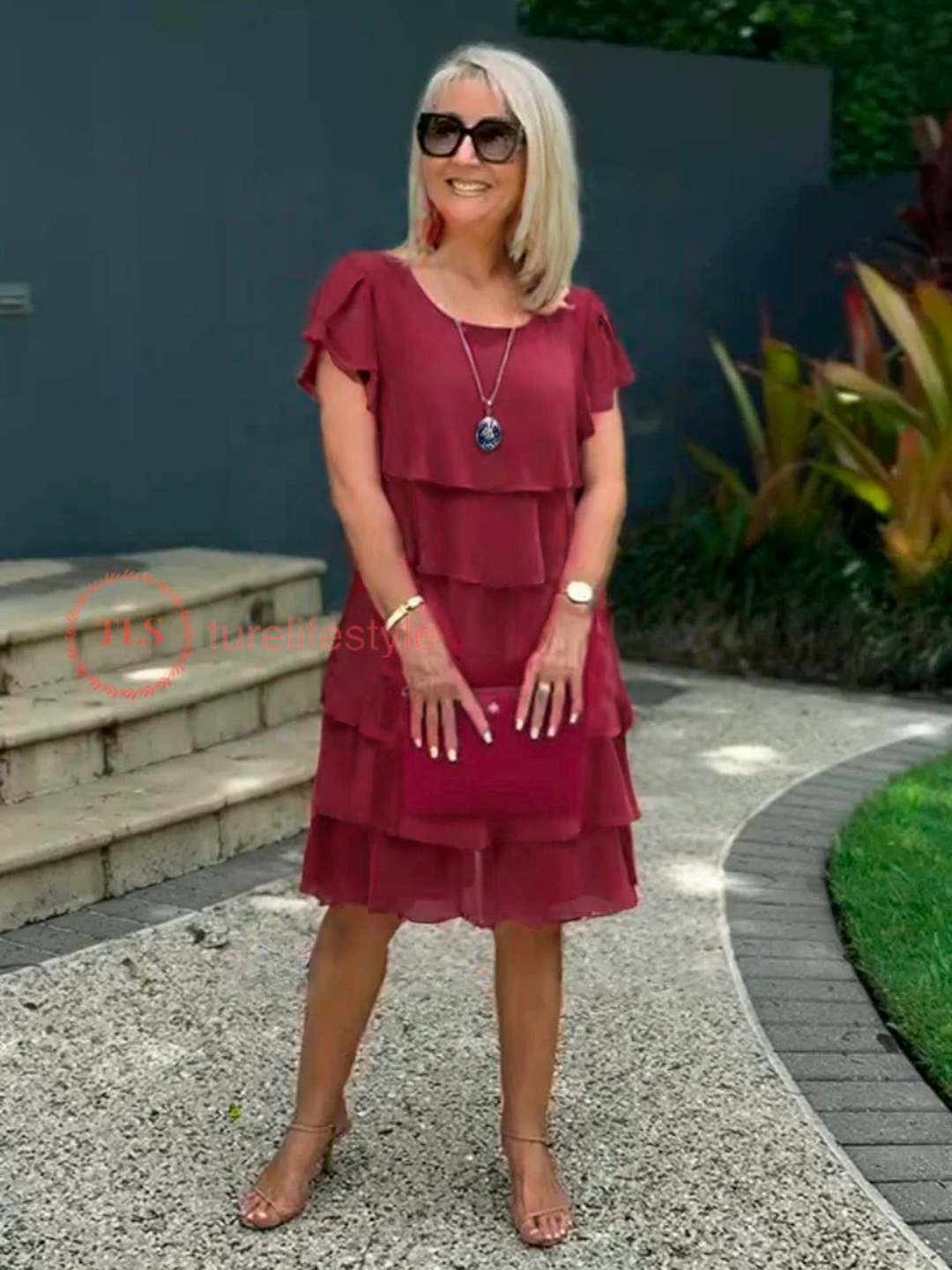 Maya™ | Loose Layer Chiffon Dress