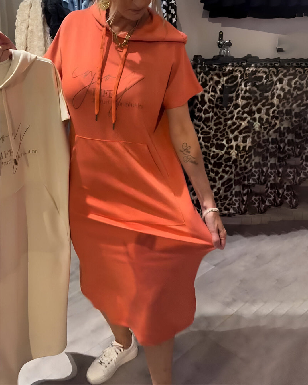 Elena™ | Casual Hoodie Dress