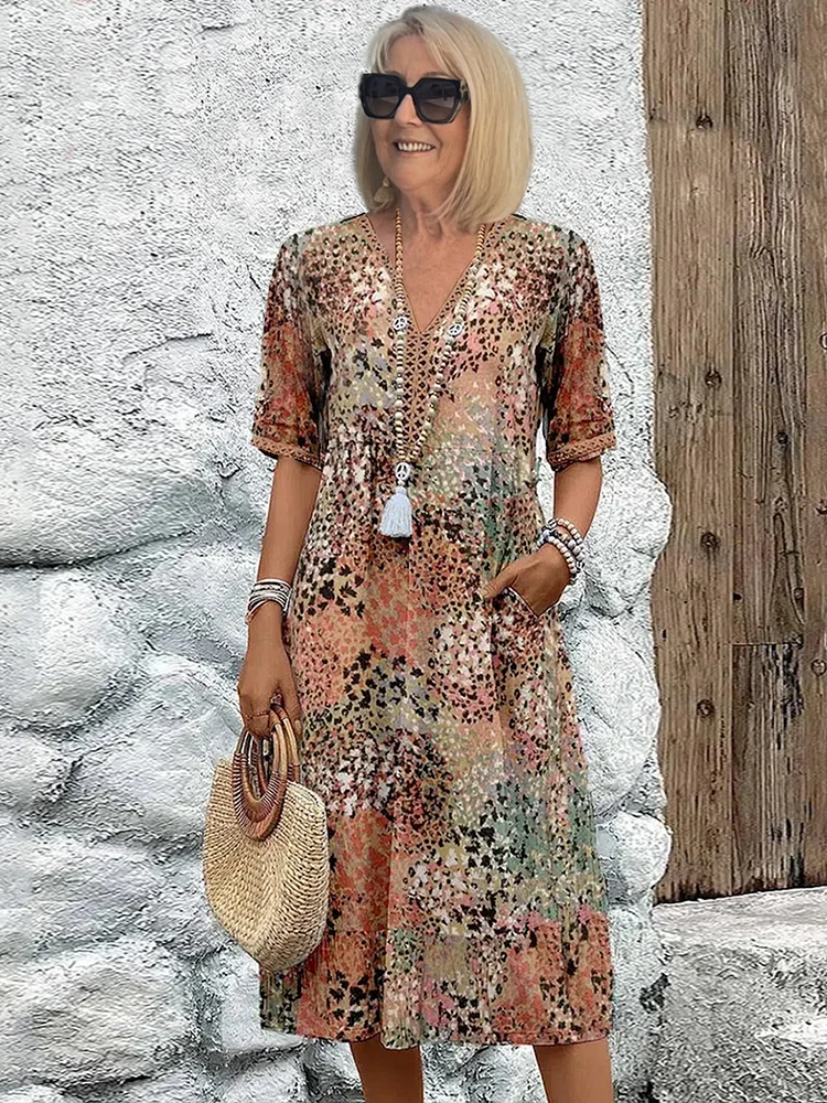 Veronica™ | Vibrant Midi Dress