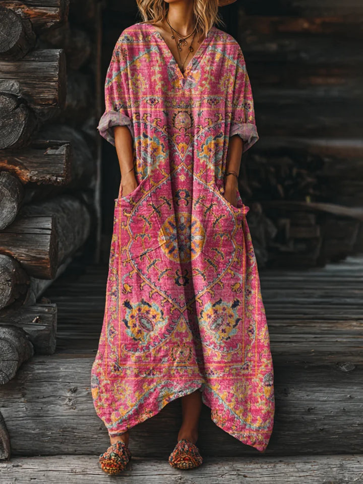 Chloe™ | Vintage Boho Dress With Pockets