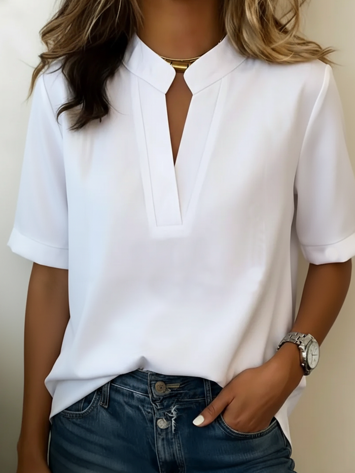 Elisa™ | Blouse With Refined Collar