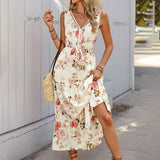 Floral Sleeveless Maxi Dress