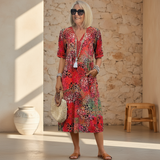 Veronica™ | Vibrant Midi Dress