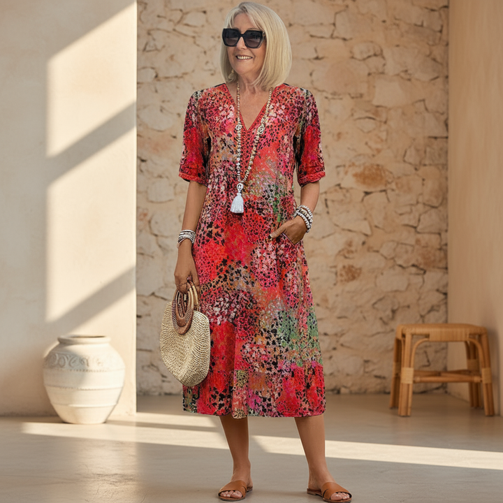 Veronica™ | Vibrant Midi Dress