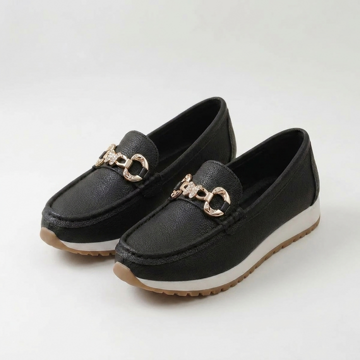 Hannah - Casual Butterfly Buckle Loafers