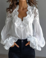 Mia™ | Lace Collar Blouse