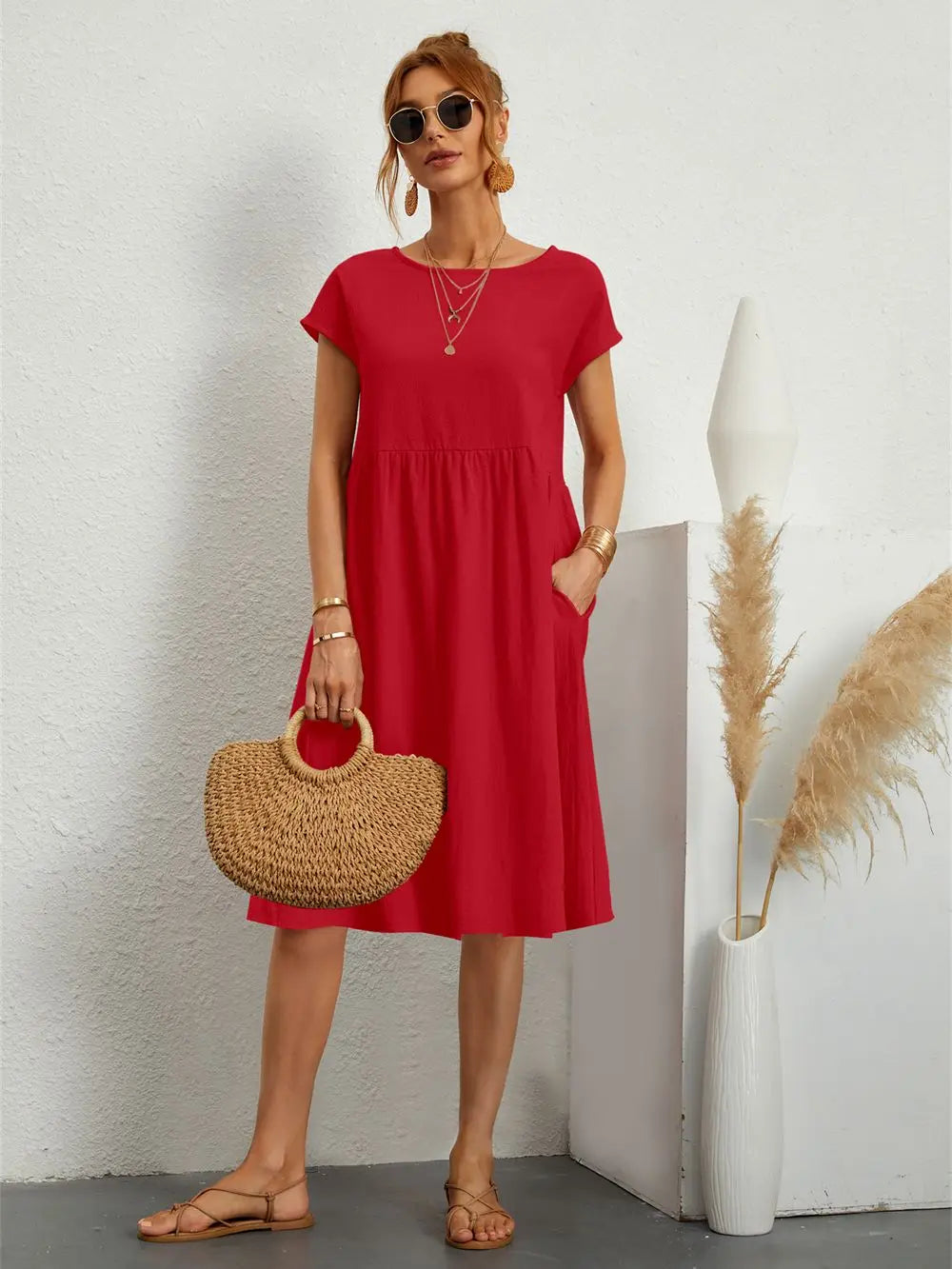Megan™ | Casual Pocket Dress