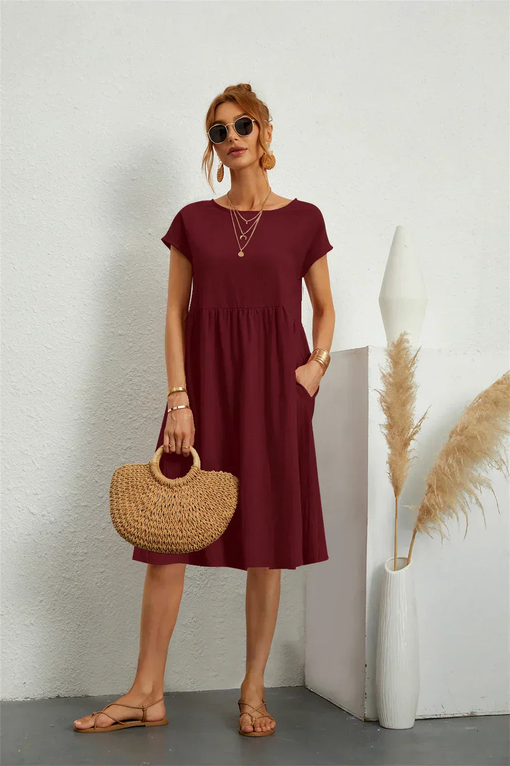 Megan™ | Casual Pocket Dress