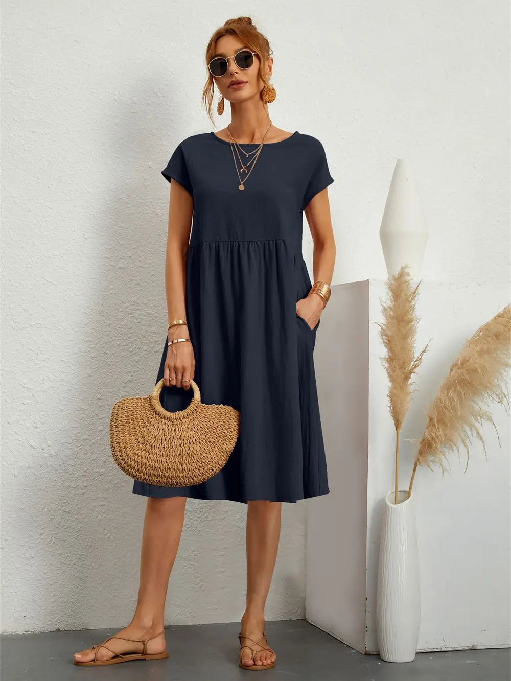 Megan™ | Casual Pocket Dress