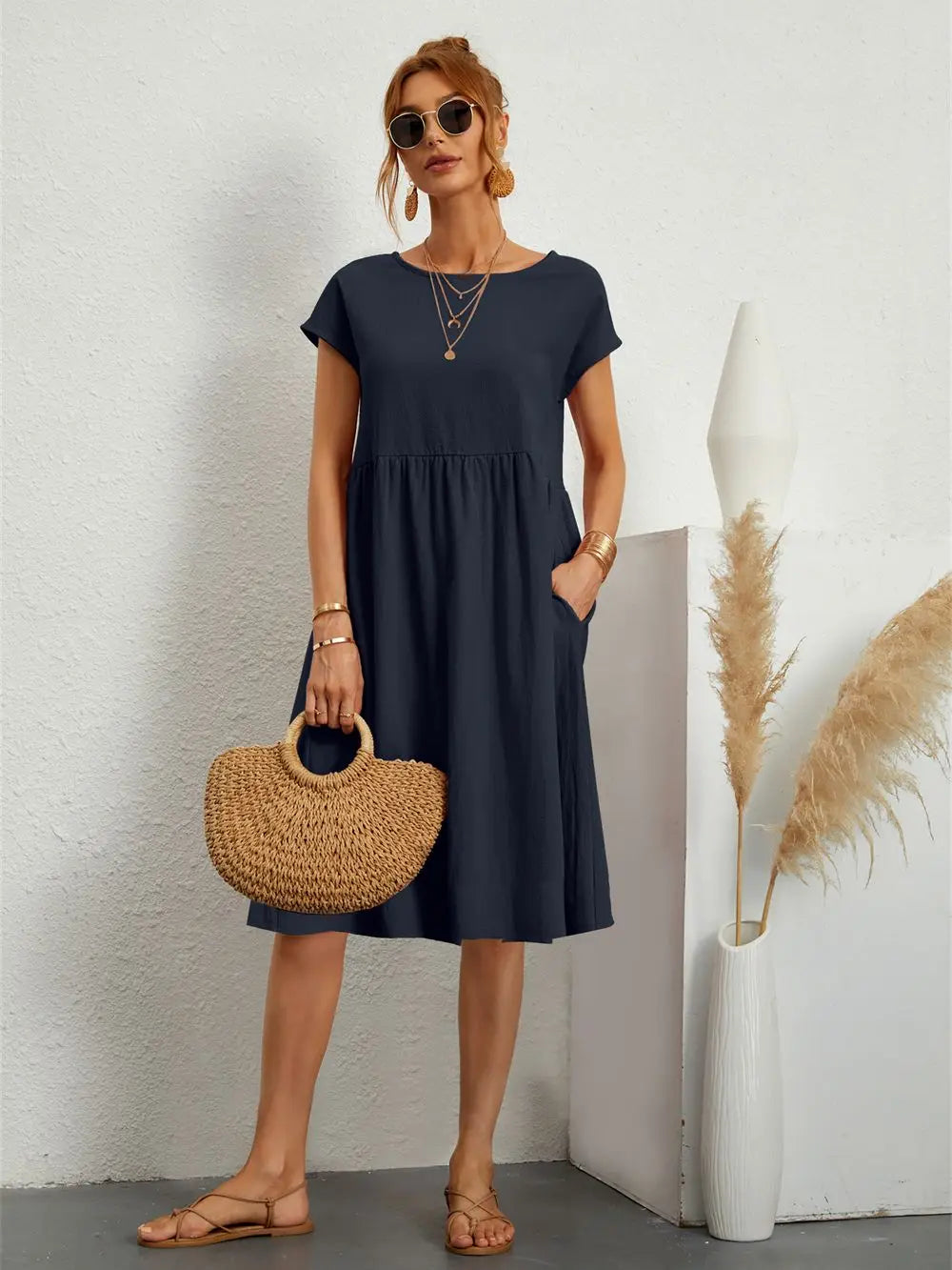 Megan™ | Casual Pocket Dress