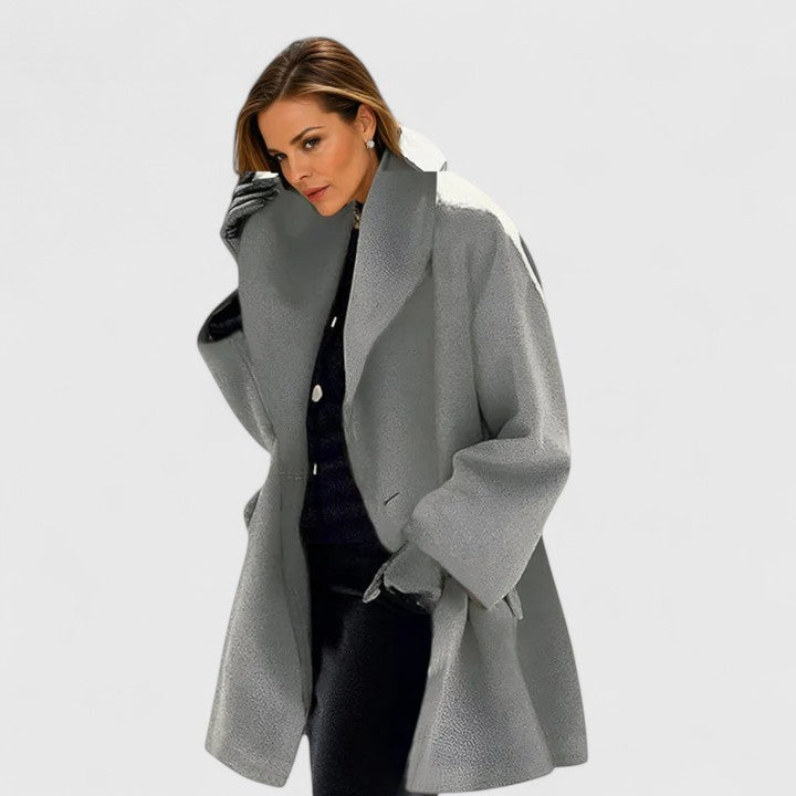 Shawl-Collar Wool Coat
