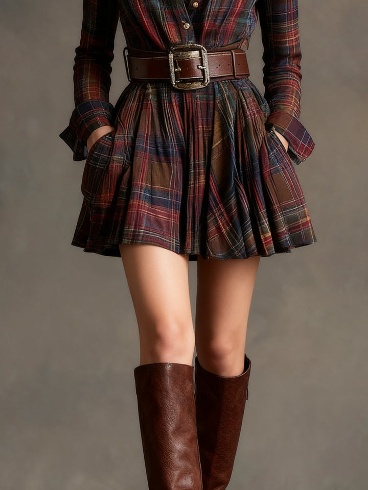 Emily™ | Plaid Mini Dress