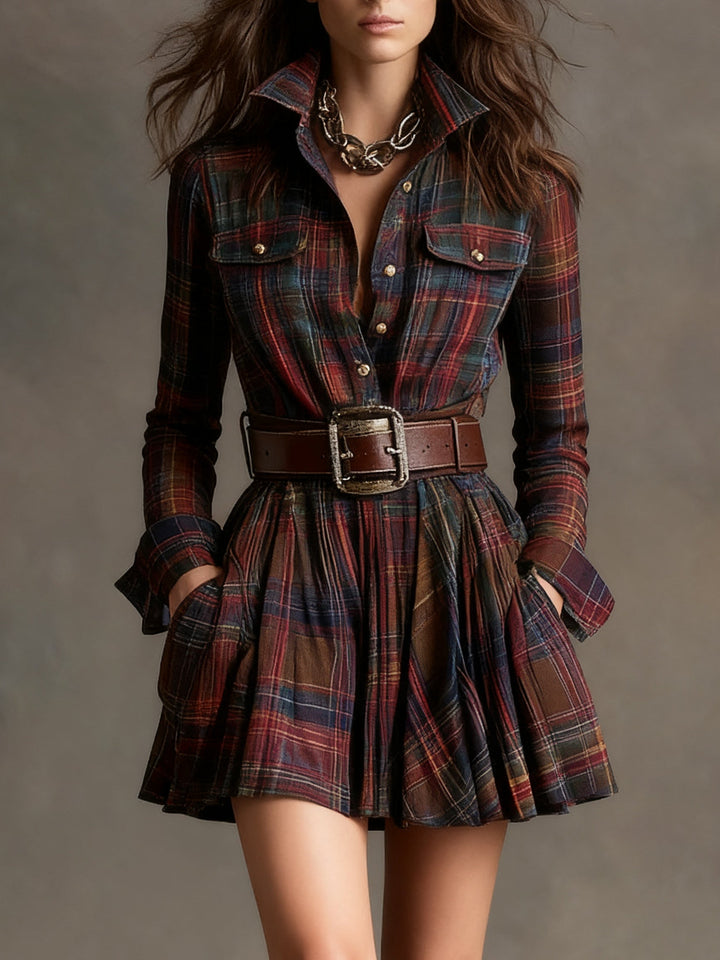 Emily™ | Plaid Mini Dress