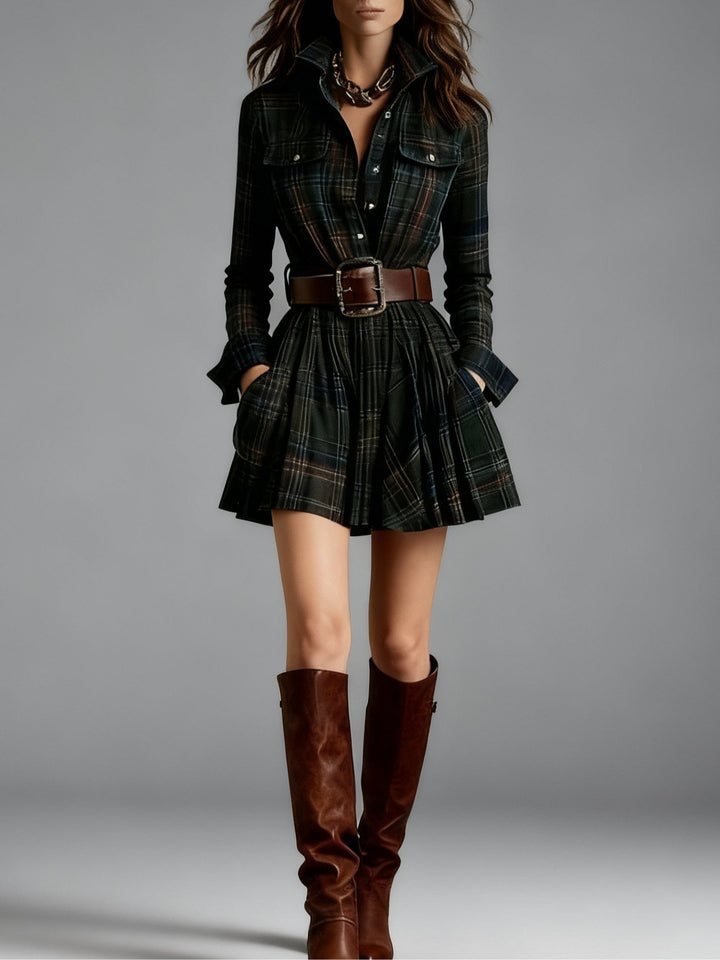 Emily™ | Plaid Mini Dress