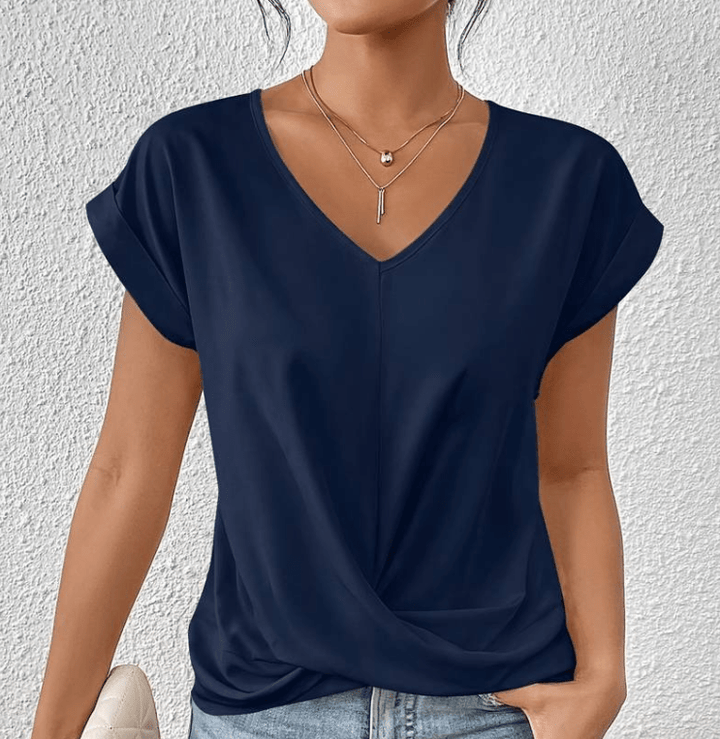 Carla™ | Tummy-Tucking V-Neck Top
