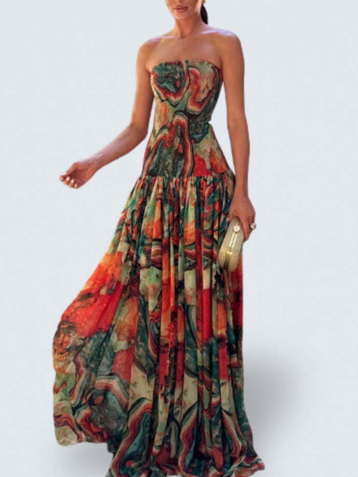 Madeline™ | Strapless Ombre Maxi Dress